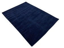 Gabbeh Bleu Tapis Tissé à la Main 100% Laine Lori Buff Debbich 135x185 CM E2