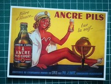 ux062 reproduction publicité - Bière Ancre Pils - pin up sexy