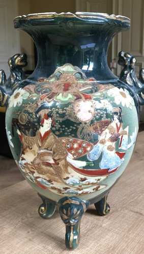 Satsuma vase faïence - vase,