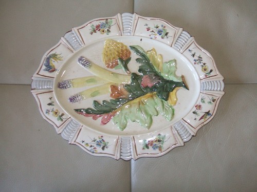 Plat asperges barbotine - plat, en