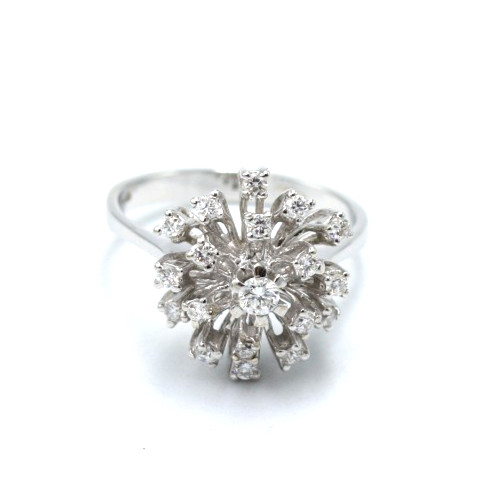 Bague avec diamants naturels - diamants,