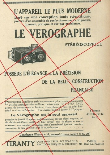 Publicité vérographe 1920 - publicité,