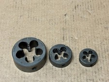 Lot de 3 filières à tarauder