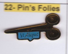 Pinsfolies *** Pin's Arthus Bertrand Epoxy Coiffure St Algue Coiffeur Ciseaux