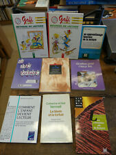 lot de 9 livres sur les méthodes de lecture - pédagogie - la lecture - gafi