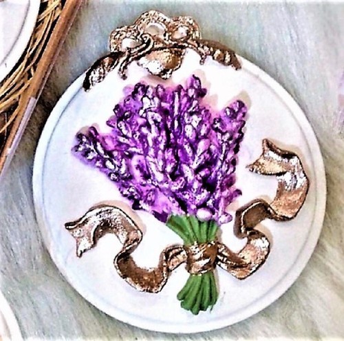 Moule silicone fleurs lavandes - silicone,