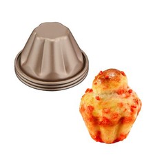 Lot de 3 moules à brioches Revêtement antiadhésif Démoulage facile Amovibles ...