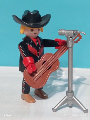Figurine playmobil chanteur - figurine,
