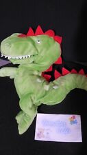 doudou peluche marionnette dragon dinosaure vert rouge IKEA (2 dispo)