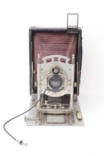 Rare 13x 18 cm Folding camera Ernemann Heag XII modèle II, vers 1906.