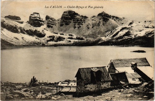 Cpa lac allos - lac, chalet-rejuge