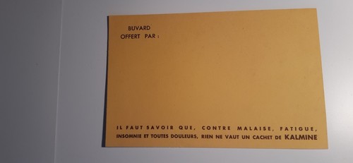 Buvard pharmacie malaise - buvard,