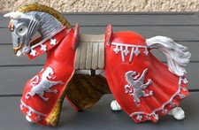 Figurine Cheval Papo 2013, Chevalier, Moyen-Age, Château Fort