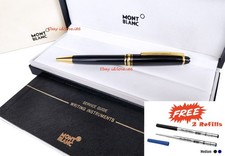 ⭐Montblanc* Meisterstuck Classique 10883​ Pen – Gold Trim # "Ballpoint"