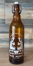 Bouteille de bière MASSE MEURISSE brasserie Lille Nord ours par Savignac bistrot