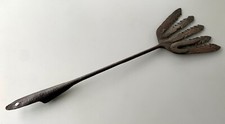 antique fouëne à anguilles en fer forgé