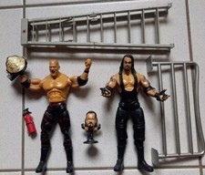 WWE KANE UNDERTAKER BROTHER OF DESTRUCTION ELITE MATTEL JAKKS WITH ACCESOIRIES