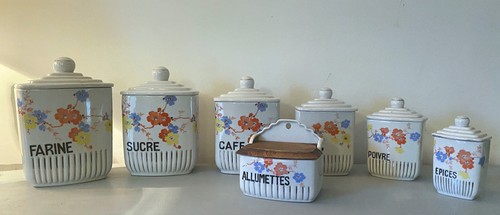 Six pots épice anciens - six,