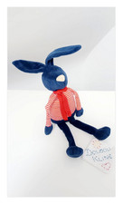 Peluche/Doudou Lapin Bleu