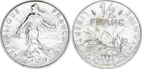 France franc semeuse - france,