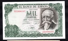 Espagne 1000 Pesetas 1971 Etat