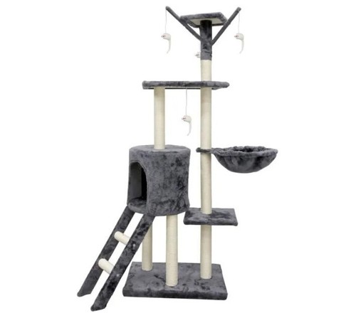 Arbre chat gris 3 - arbre,