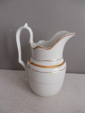 ANCIEN PICHET A EAU EN PORCELAINE DE PARIS 19eme Siècle