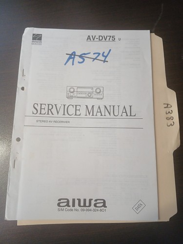 Aiwa dv75 service manual - aiwa,