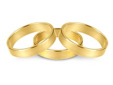 18ct OR JAUNE 2 3 4 5 6 8mm