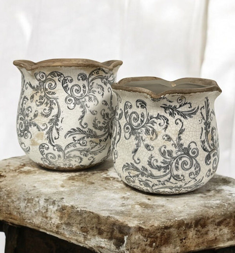 Pot fleurs cache - pot, clayre
