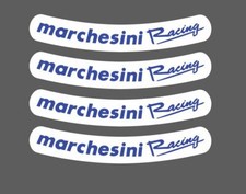 Ensemble D'Autocollants Pour Jantes Marchesini Racing Bleu Fond