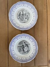 Lot 2 assiettes parlantes