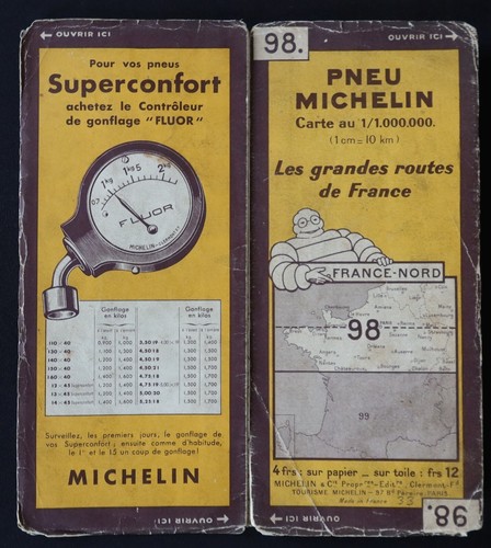 Carte michelin france nord - carte,