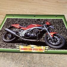 Triumph T509 speed triple 1997 fiche carte moto passion collection Atlas