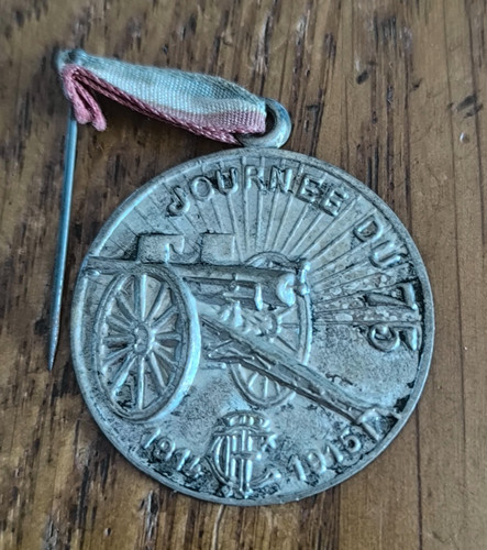 Médaille alu poilu 1914 - poilu,