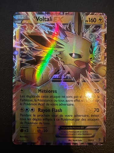Carte pokemon voltali en - carte, ex