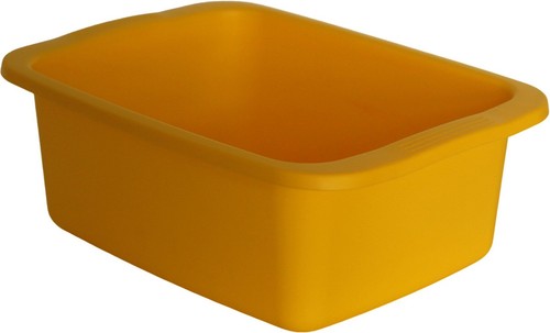 Bassine rectangulaire jaune