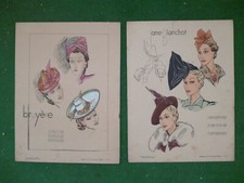 2 planches de chapeaux 1940