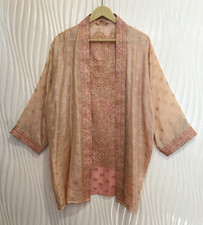 Veste Kimono Duster En Soie