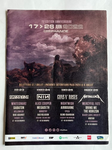 Hellfest 2022 metallica - hellfest,