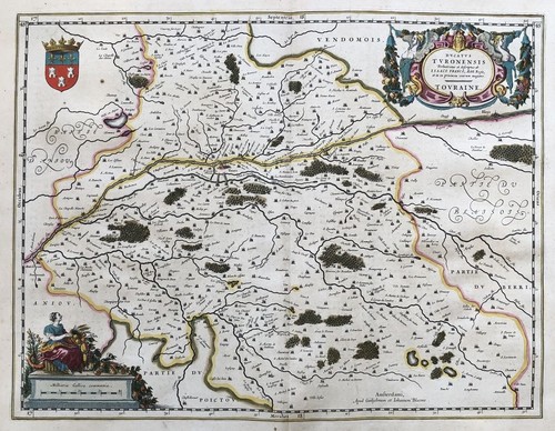 Carte touraine tours - carte, de
