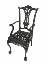 Fonte Poupée Chaise Vintage Plante Socle Lourd Forgé Fer Butoir Affichage USA