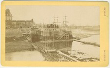 CDV Ordinaire à Dinard c.1870-80. Saint-Malo (lIle et Vilaine). Le Pont roulant.