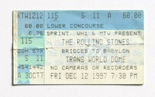 Billet concert ticket stub THE