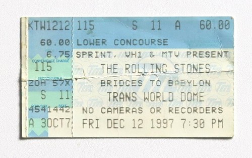 Billet concert ticket stub the - billet,