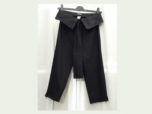 Pantacourt coton noir - en,