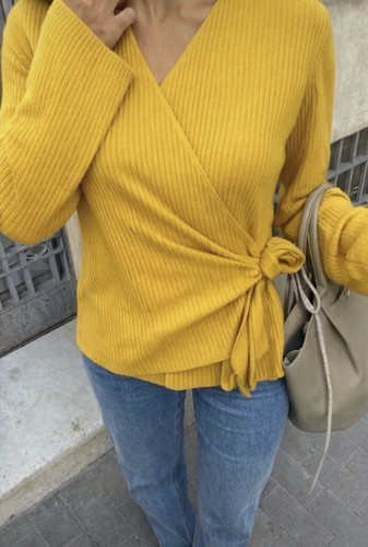 Pull cache cœur - cache-cœur, jaune