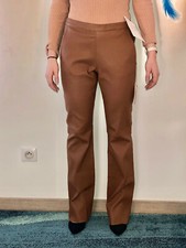 pantalon bootcut cuir agneau