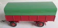 Dinky Toys 70 Remorque 2 essieux Bâchée Rouge Bâche verte – Originale