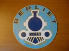 PB48 PLAQUES PUB tolée age d'or de l'Automobile n°90 : 21 cm BERLIET rond